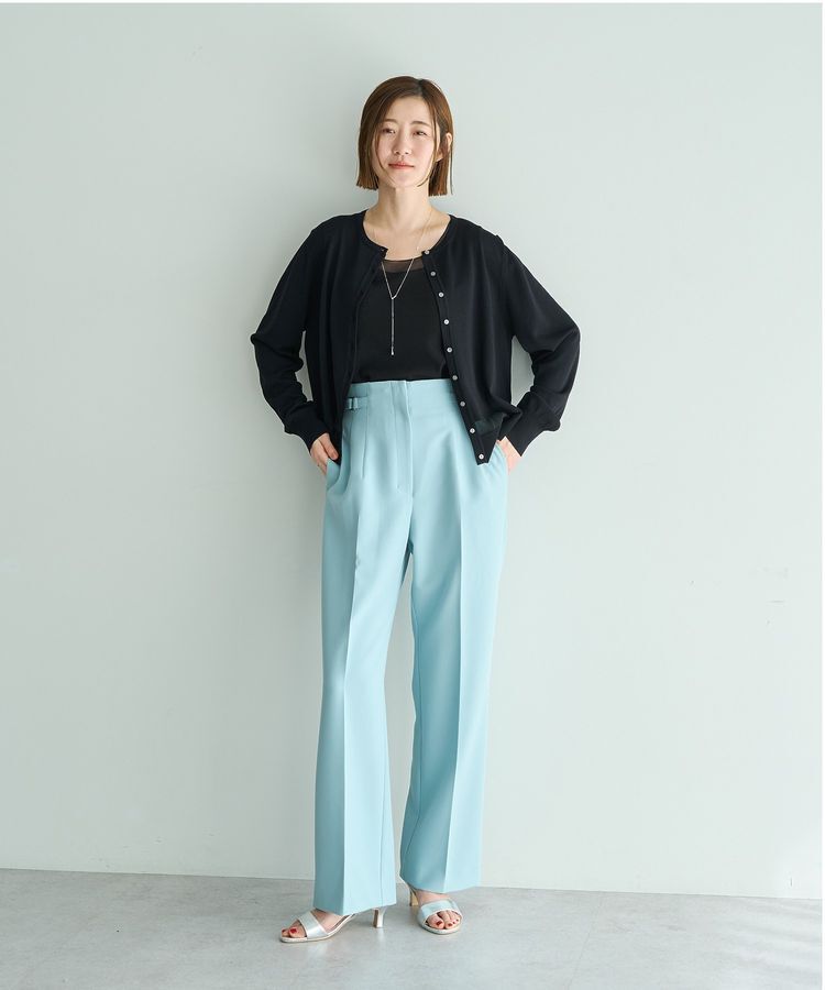 YECCA VECCA「チュールMIXリブインナー」|キャミソール|