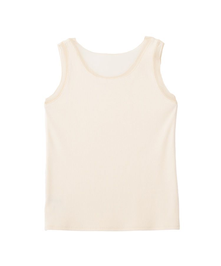 YECCA VECCA「チュールMIXリブインナー」|キャミソール|