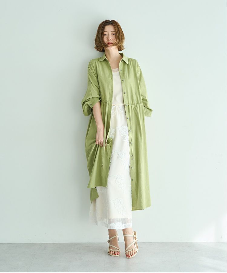 YECCA VECCA「チュールMIXリブインナー」|キャミソール|