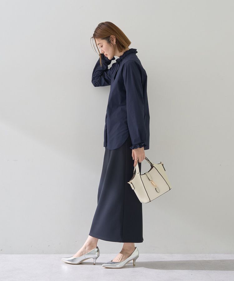 YECCA VECCA「イージーケアフリルカラーシャツ」|シャツ・ブラウス|