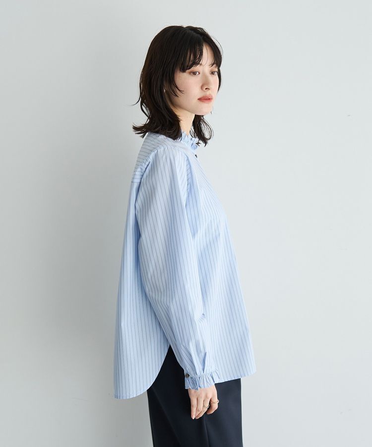 YECCA VECCA「イージーケアフリルカラーシャツ」|シャツ・ブラウス|