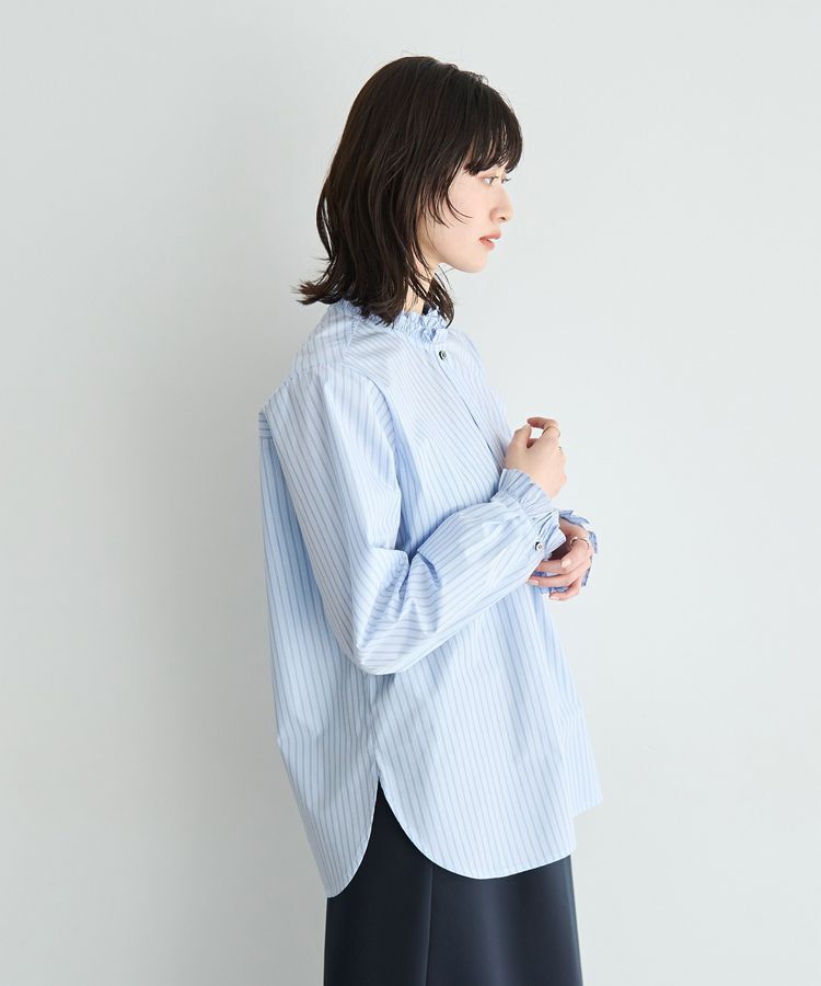 YECCA VECCA「イージーケアフリルカラーシャツ」|シャツ・ブラウス|