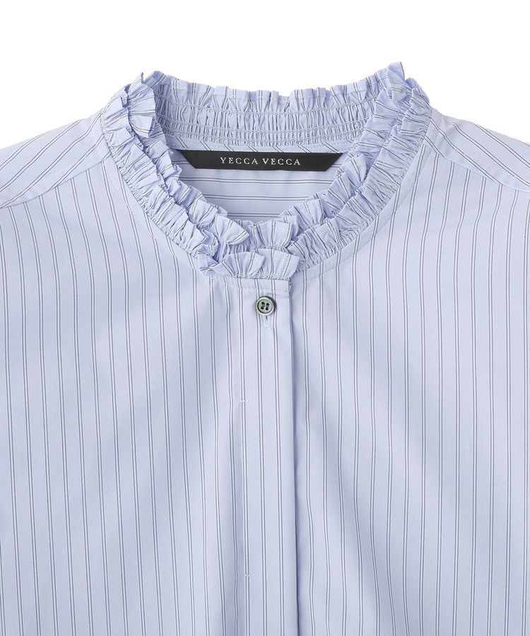YECCA VECCA「イージーケアフリルカラーシャツ」|シャツ・ブラウス|