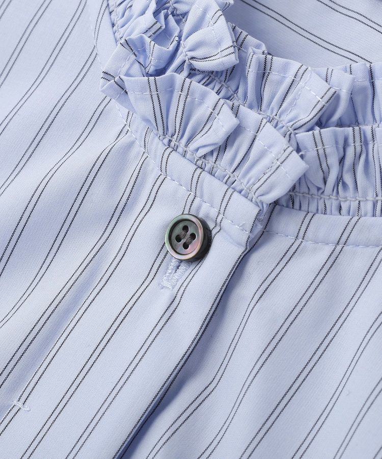 YECCA VECCA「イージーケアフリルカラーシャツ」|シャツ・ブラウス|