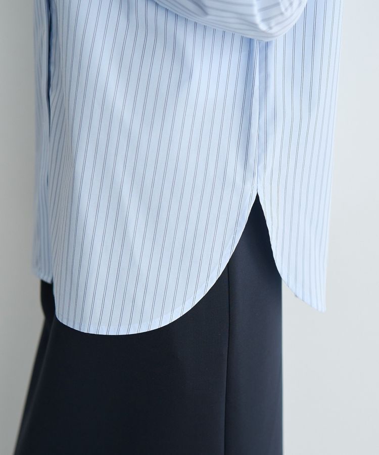 YECCA VECCA「イージーケアフリルカラーシャツ」|シャツ・ブラウス|