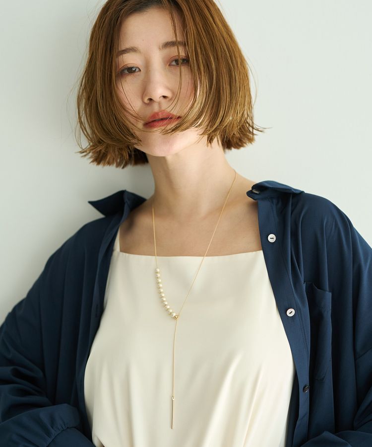 YECCA VECCA「ボートネックサテンキャミ」|キャミソール|