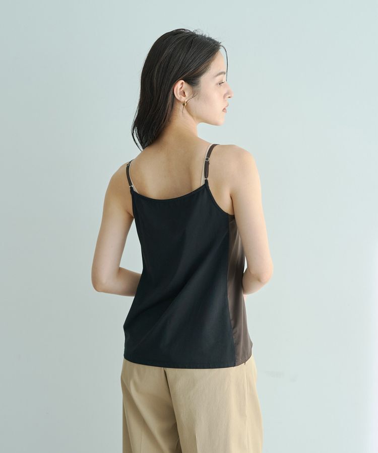 YECCA VECCA「ボートネックサテンキャミ」|キャミソール|