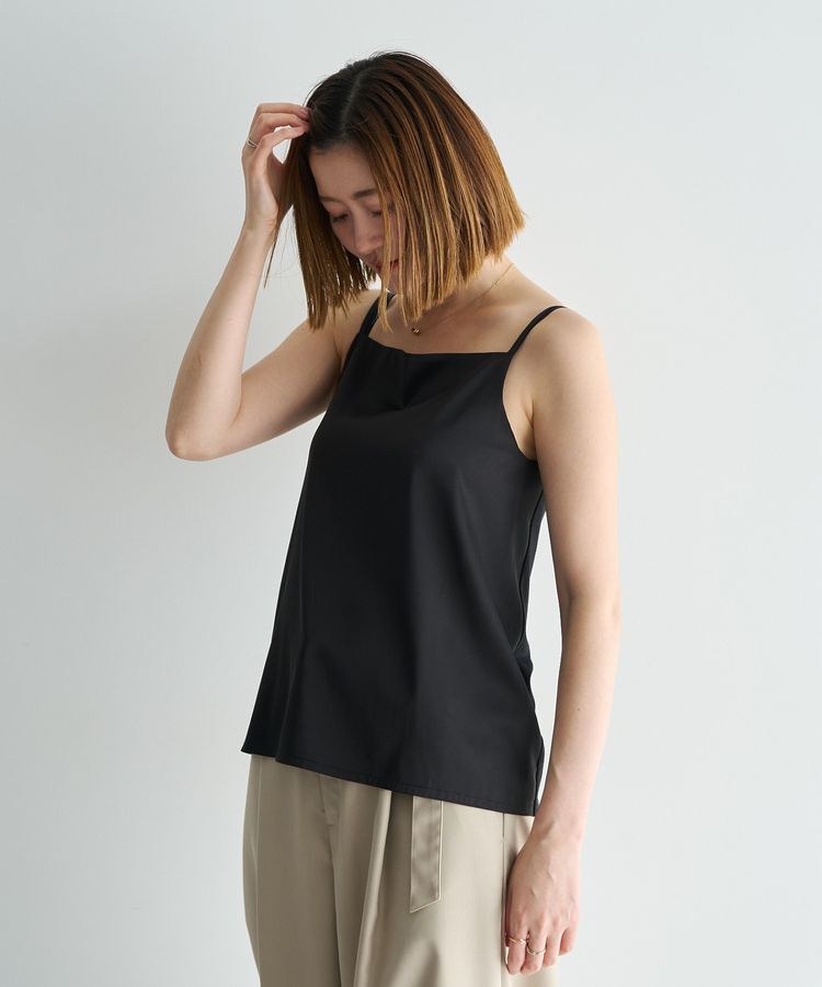 YECCA VECCA「ボートネックサテンキャミ」|キャミソール|