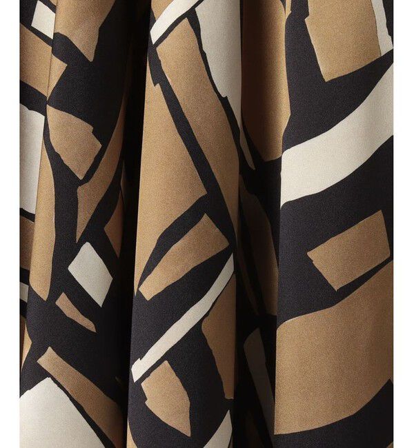 allureville「【セットアップ対応商品】ブロックキカプリントフレアスカート」|スカート|