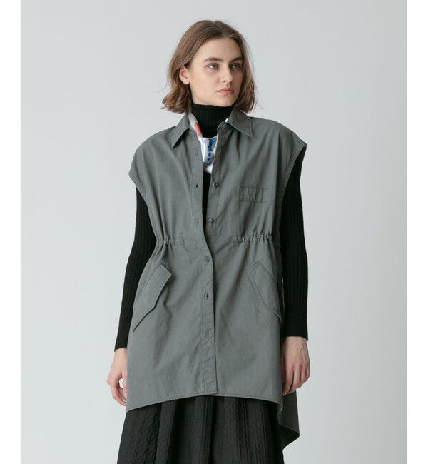 allureville「サファリノースリーブジレ」|ベスト・ジレ|