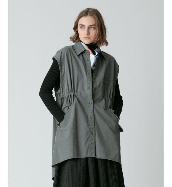 allureville「サファリノースリーブジレ」|ベスト・ジレ|