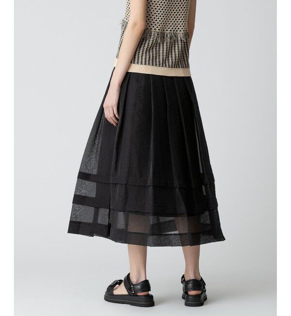 allureville「シアーオーガンタックギャザースカート」|スカート|