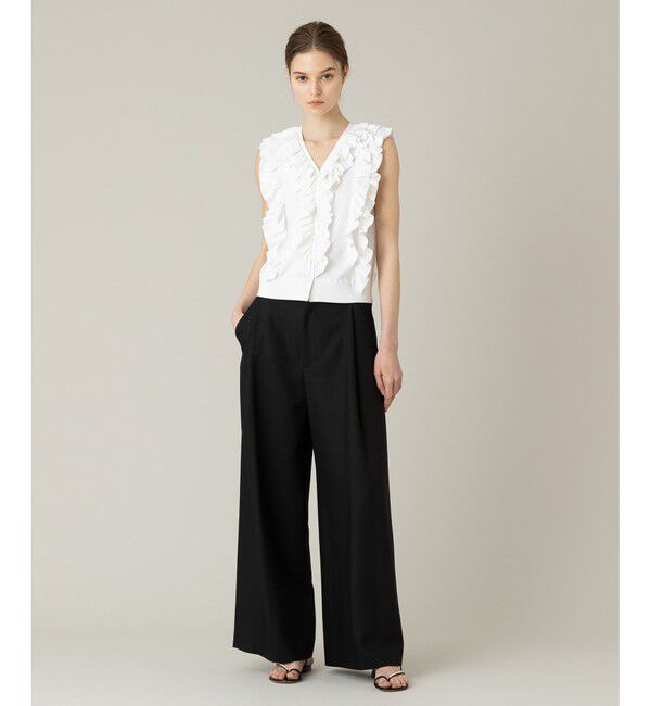 LOULOU WILLOUGHBY「【LOULOU WILLOUGHBY】トリッカーオックスワイドパンツ」|チノ|