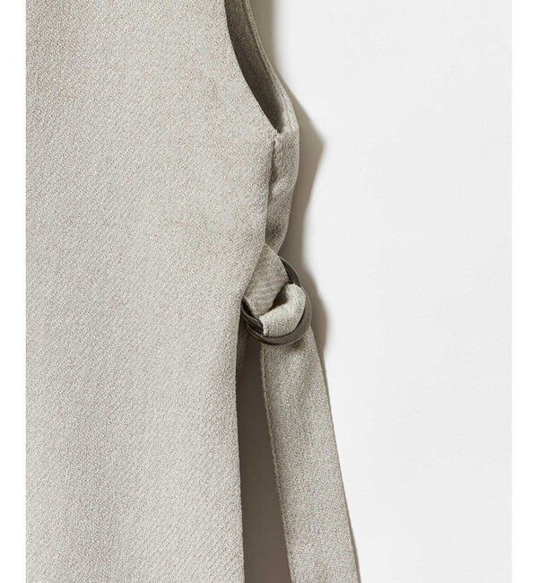 allureville「【セットアップ対応可能】麻調カルゼサイドオープンジレ」|ベスト・ジレ|