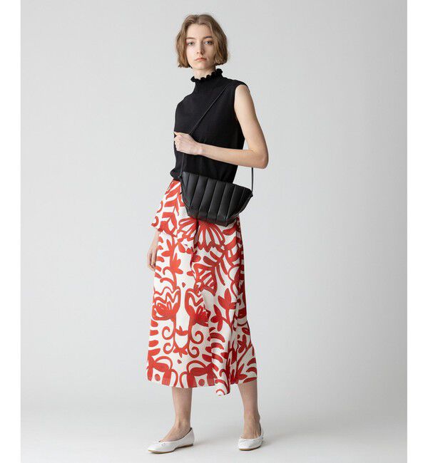 allureville「ペインティングフラワープリントスカート」|スカート|