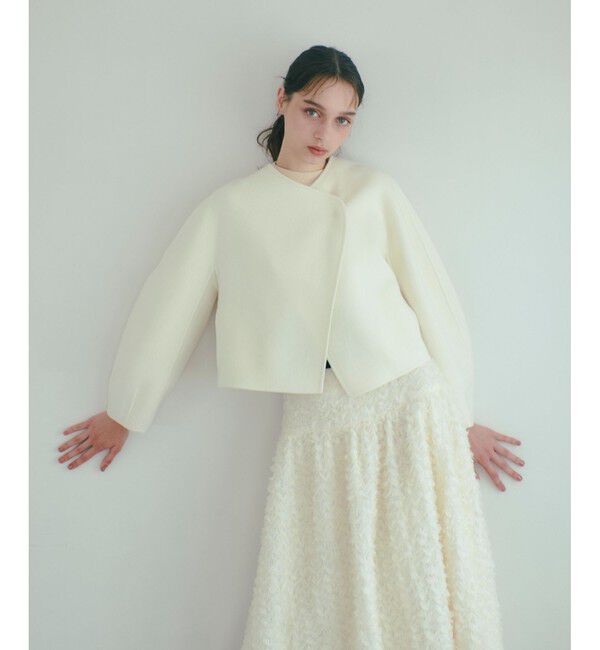 LOULOU WILLOUGHBY「【LOULOU WILLOUGHBY】シャルムビーバーリバージャケット」|ノーカラージャケット|