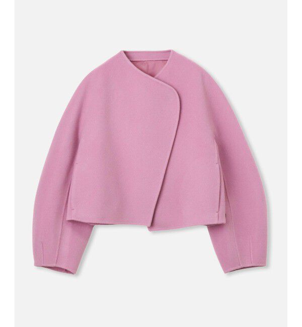 LOULOU WILLOUGHBY「【LOULOU WILLOUGHBY】シャルムビーバーリバージャケット」|ノーカラージャケット|