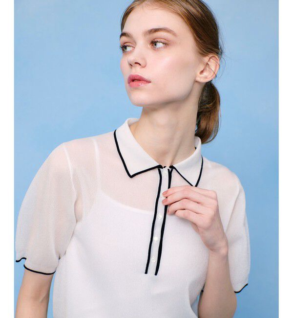 LOULOU WILLOUGHBY「【LOULOU WILLOUGHBY】シアーカノコポロ」|ニット・セーター|