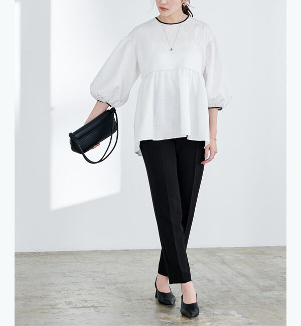 ur's「ストレッチセンタープレスカラーパンツ」|スラックス|