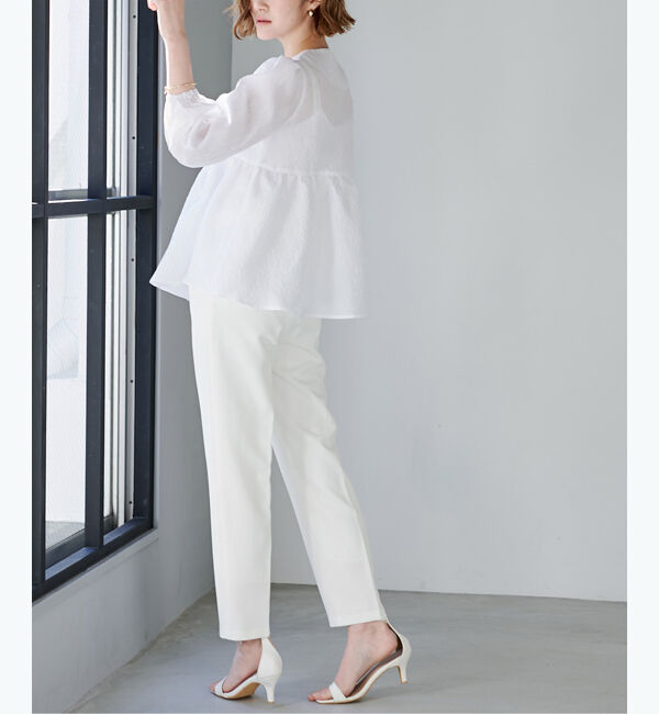 ur's「ストレッチセンタープレスカラーパンツ」|スラックス|