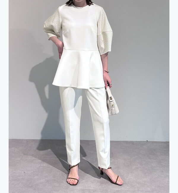 ur's「ストレッチセンタープレスカラーパンツ」|スラックス|