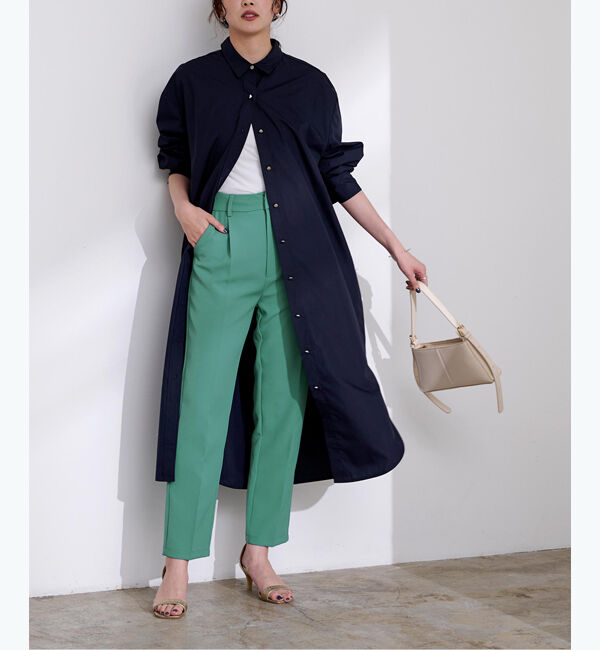 ur's「ストレッチセンタープレスカラーパンツ」|スラックス|