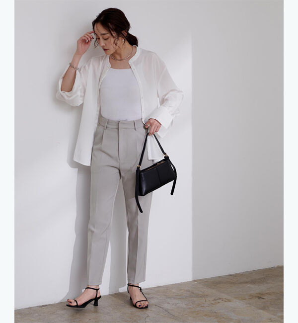 ur's「ストレッチセンタープレスカラーパンツ」|スラックス|