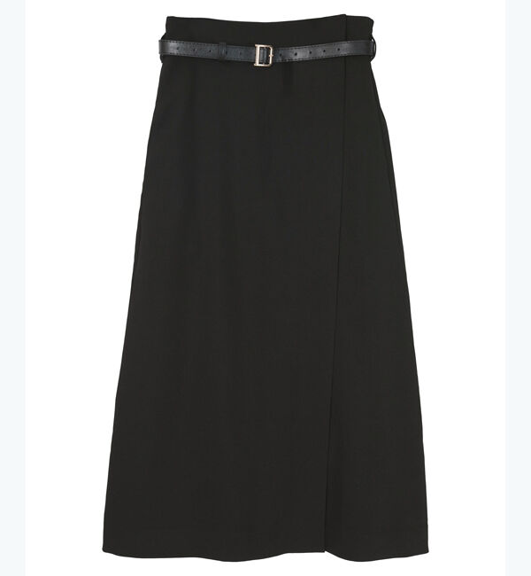 ur's「ベルト付ラップロングスカート」|スカート|