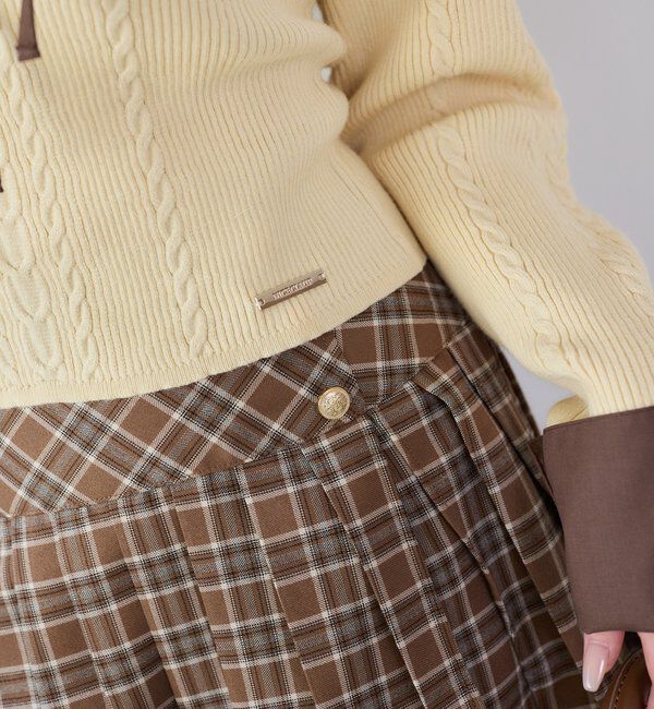  「金ボタンプリーツスカート」|スカート|