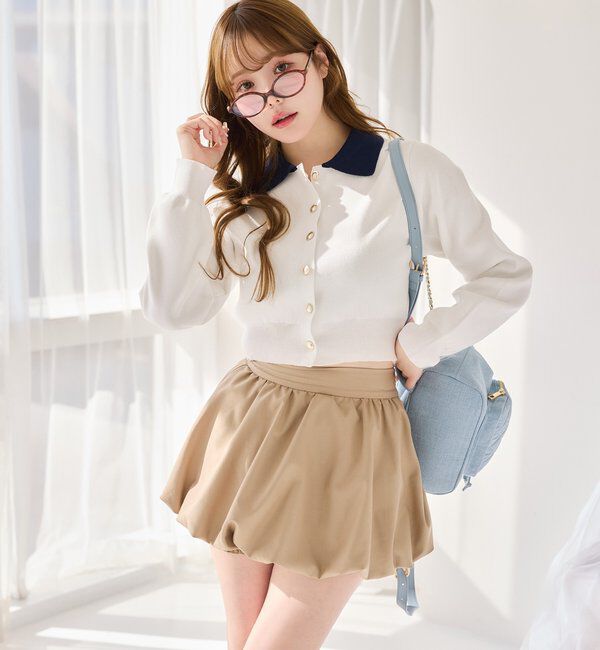  「バルーンミニスカート／サイズ展開あり」|スカート|