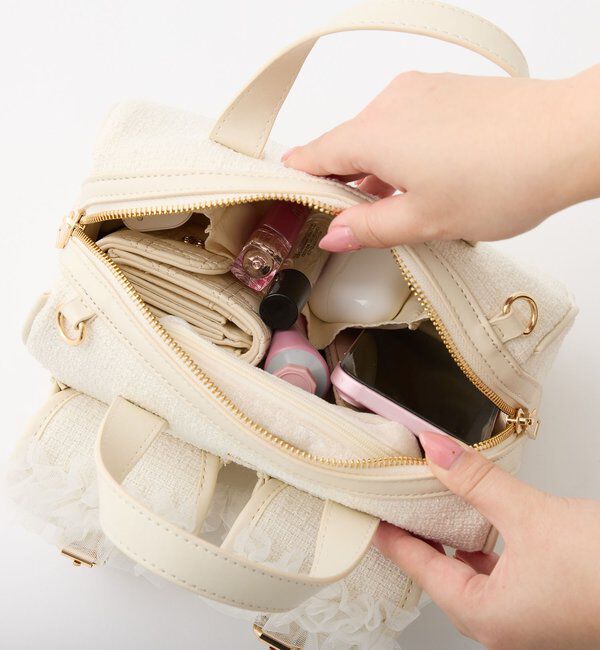  「チュールポケットミニボストンバッグ」|ショルダー・メッセンジャー|