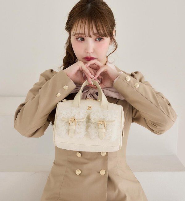  「チュールポケットミニボストンバッグ」|ショルダー・メッセンジャー|