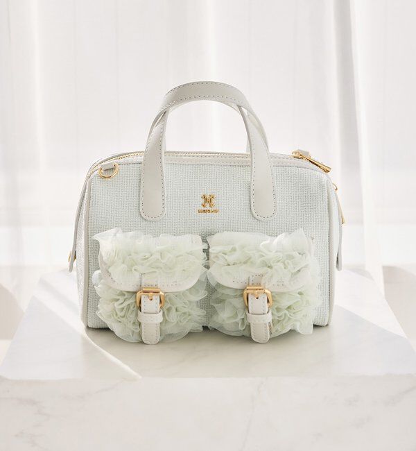  「チュールポケットミニボストンバッグ」|ショルダー・メッセンジャー|
