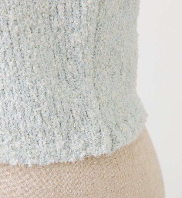  「【セットアップ可能】肩リボン配色ビスチェ」|ニット・セーター|