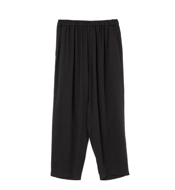 mizuiro ind「mizuiro ind  タックイージーパンツ」|スラックス|black