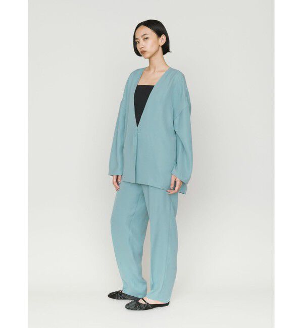 MIDIUMISOLID「MIDIUMISOLID for Ladies センタープレスストレートイージーパンツ」|スラックス|