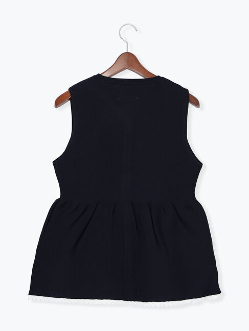 Te chichi「レースペプラムベスト」|ダウンベスト・ベスト|