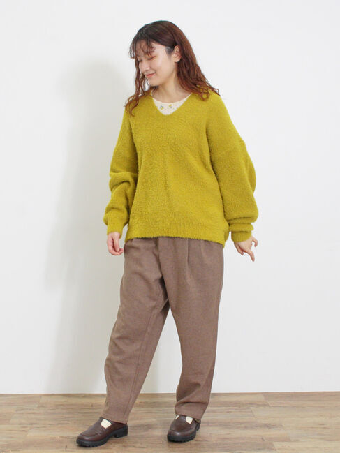 Samansa Mos2「◎シャギーキーネックニット」|ニット・セーター|