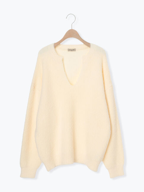 Samansa Mos2「◎シャギーキーネックニット」|ニット・セーター|