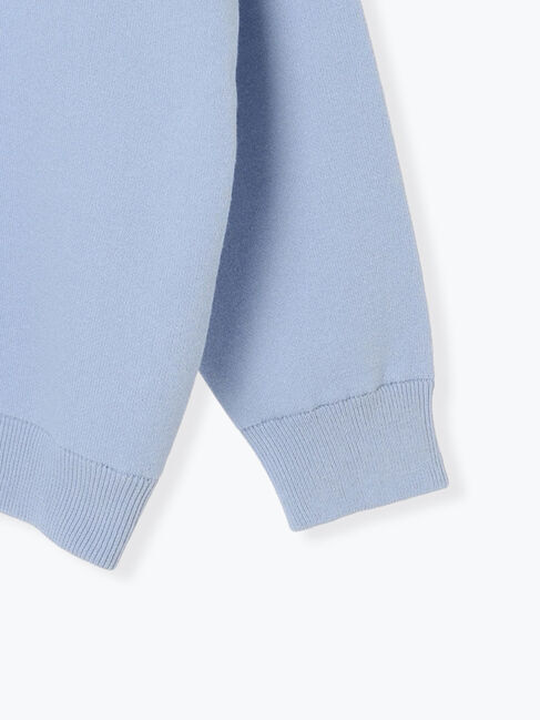 Samansa Mos2「ワッペン付スウェットライクニット」|ニット・セーター|