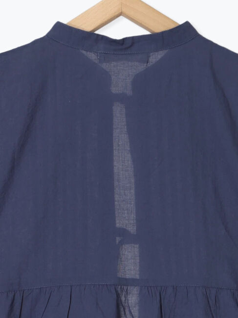 Samansa Mos2 blue「【Made in India】リボンベスト」|シャツ・ブラウス|