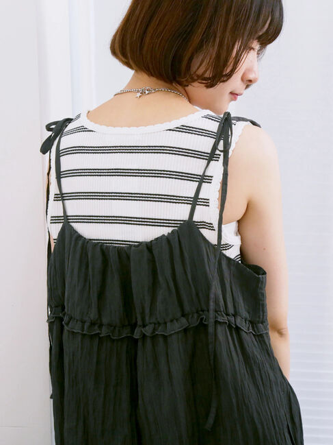 Samansa Mos2 blue「◎アソートリブタンク」|Tシャツ・カットソー|ホワイト