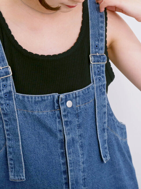 Samansa Mos2 blue「◎アソートリブタンク」|Tシャツ・カットソー|