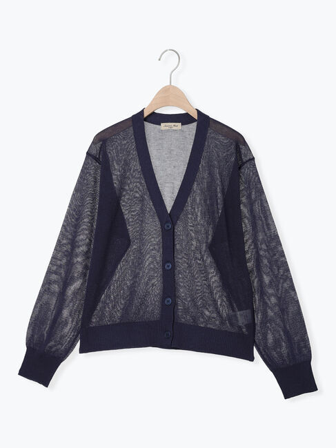 Samansa Mos2「ペーパーライクニットカーディガン」|カーディガン|