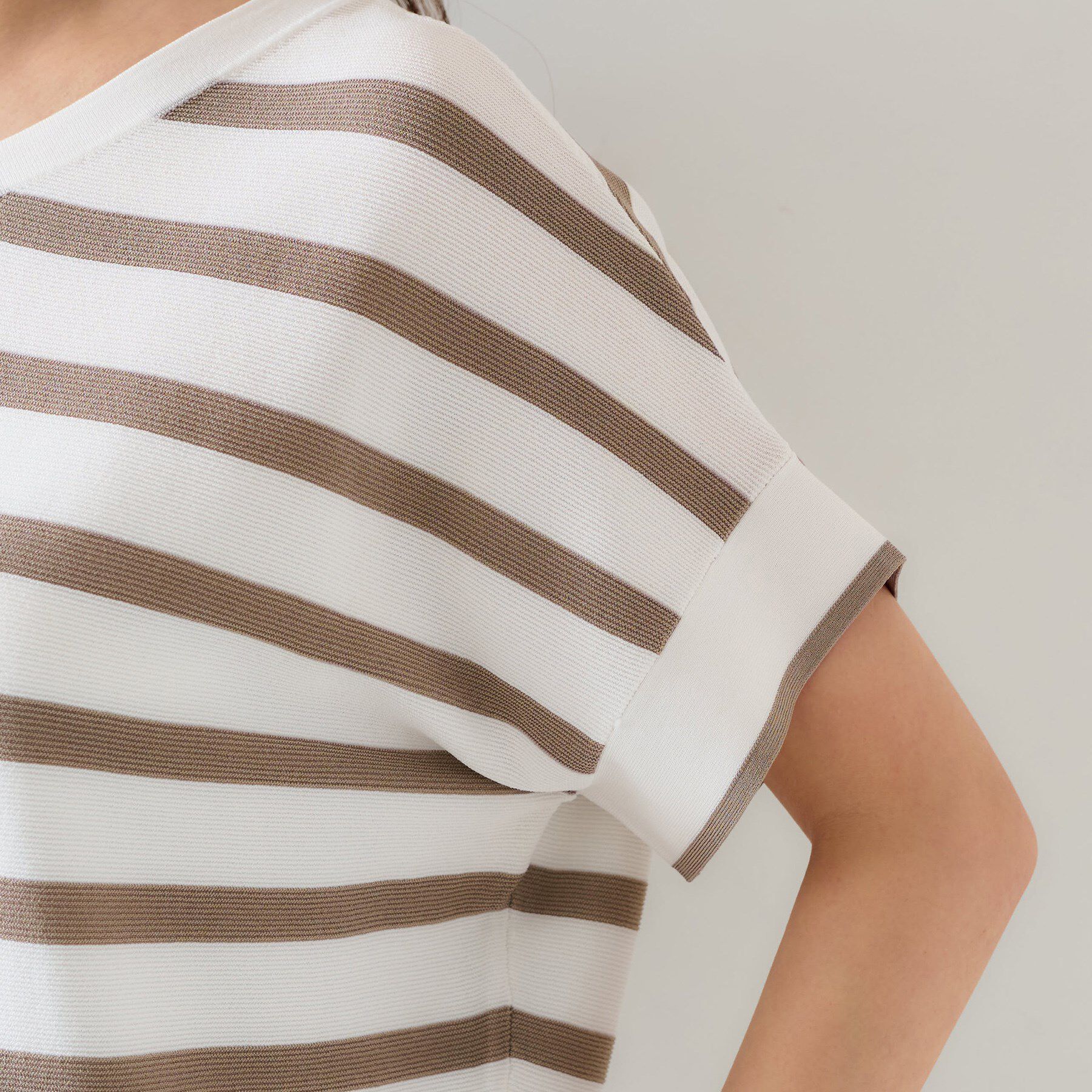 UNTITLED「【12色展開/体型カバー/2way】バウンドスリーブニット」|ニット・セーター|