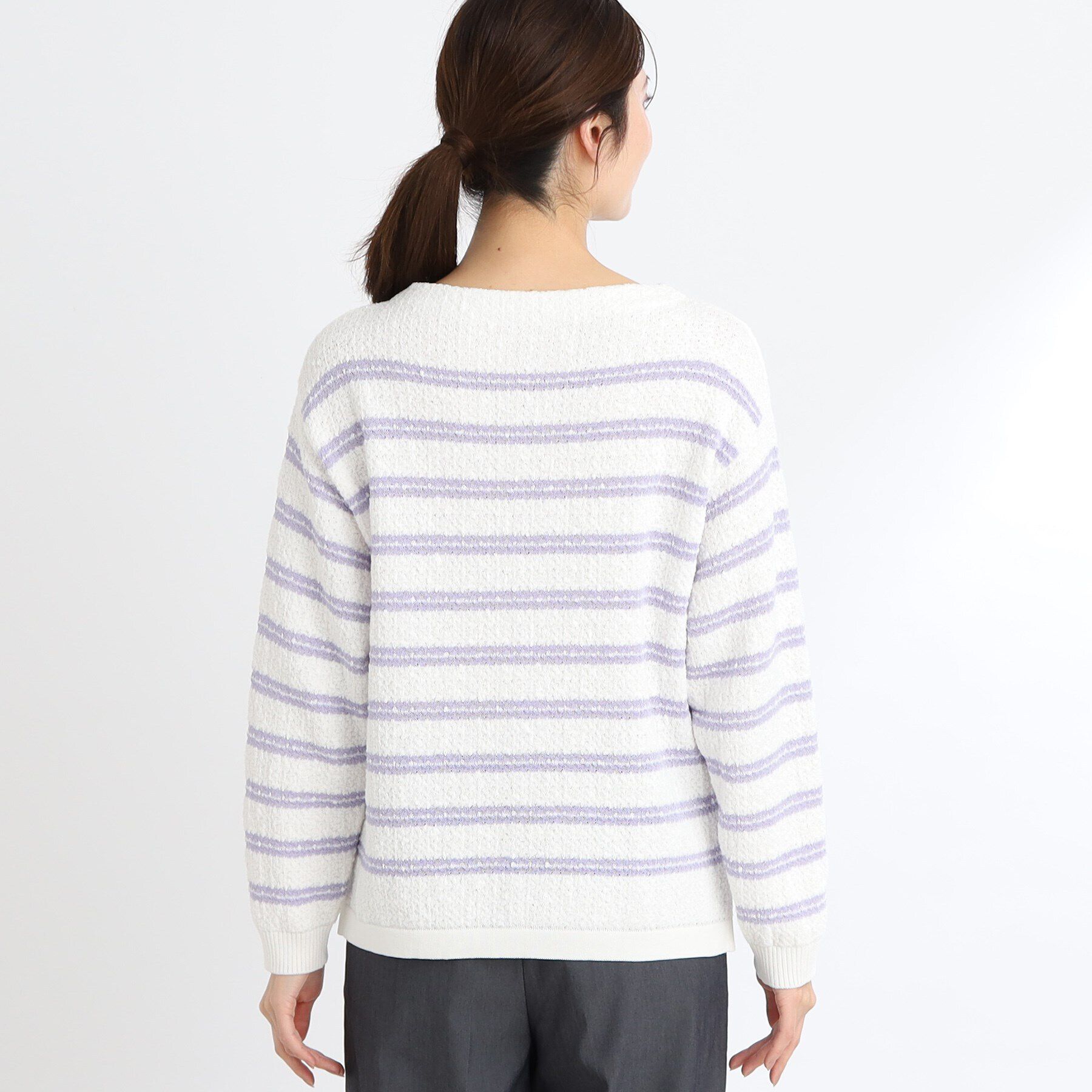 Reflect「ボートネックボーダーニット」|ニット・セーター|