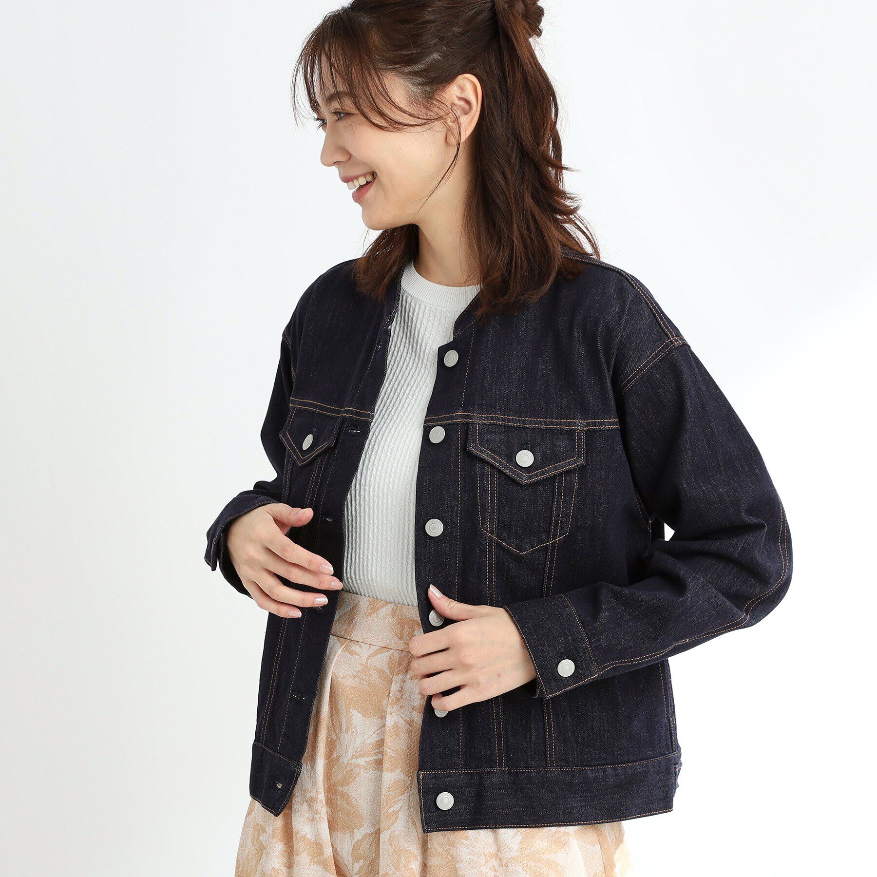 Reflect「【手洗い可】スタンダードデニムジャケット」|デニムジャケット|