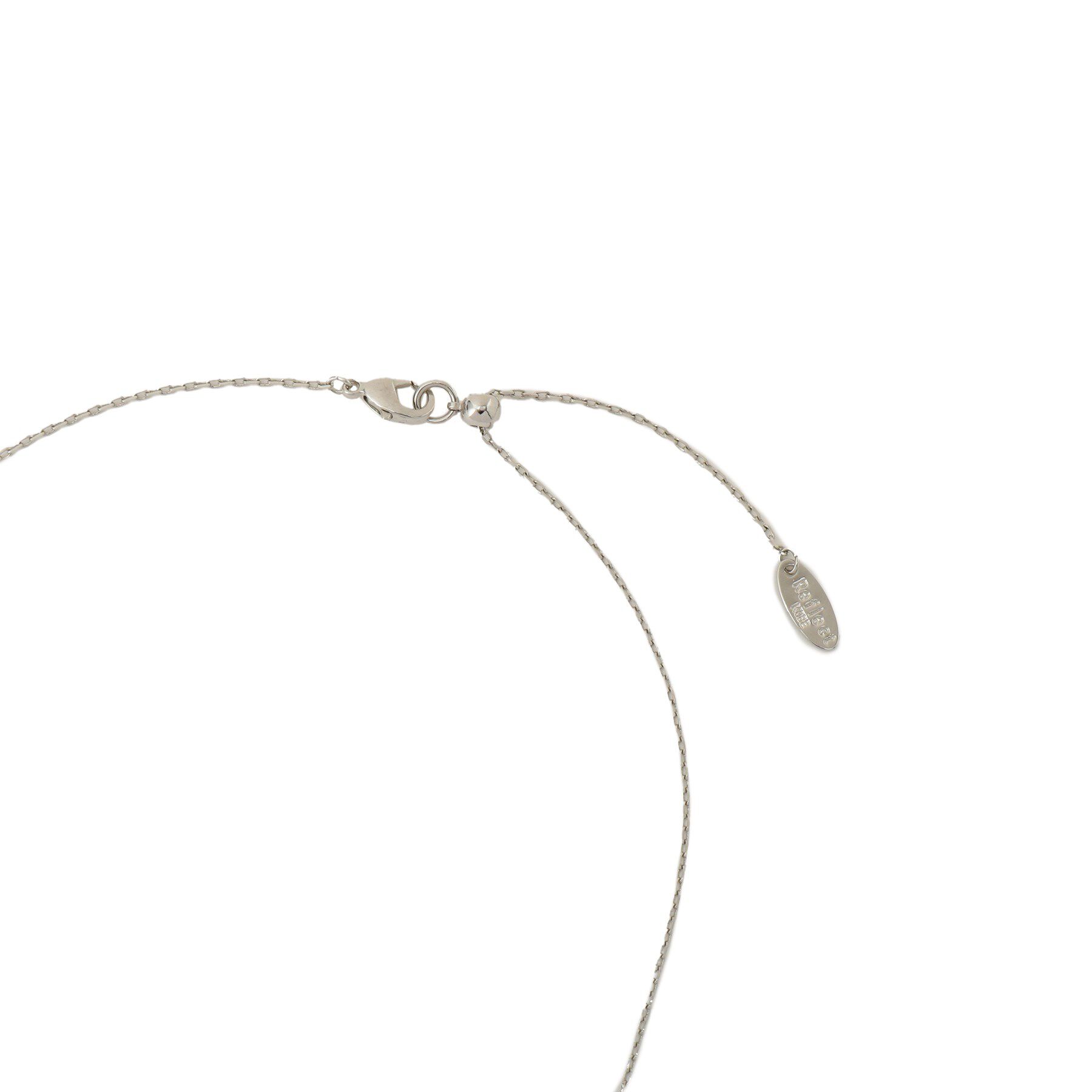 Reflect「【夏SALE／チェーン長さ調節可】パール調＋プレートパーツネックレス」|ネックレス|