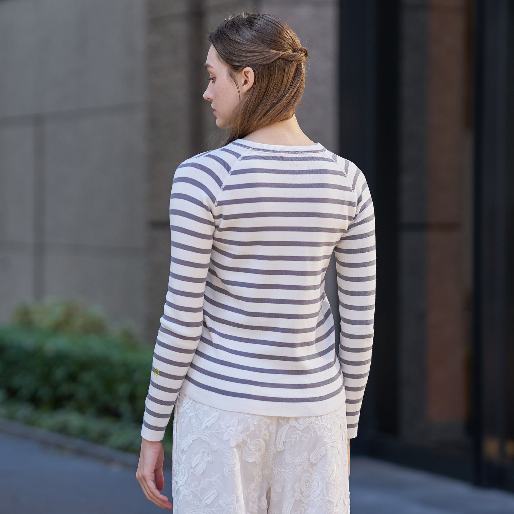 DRESSTERIOR「コットンフルニードルボーダー」|ニット・セーター|