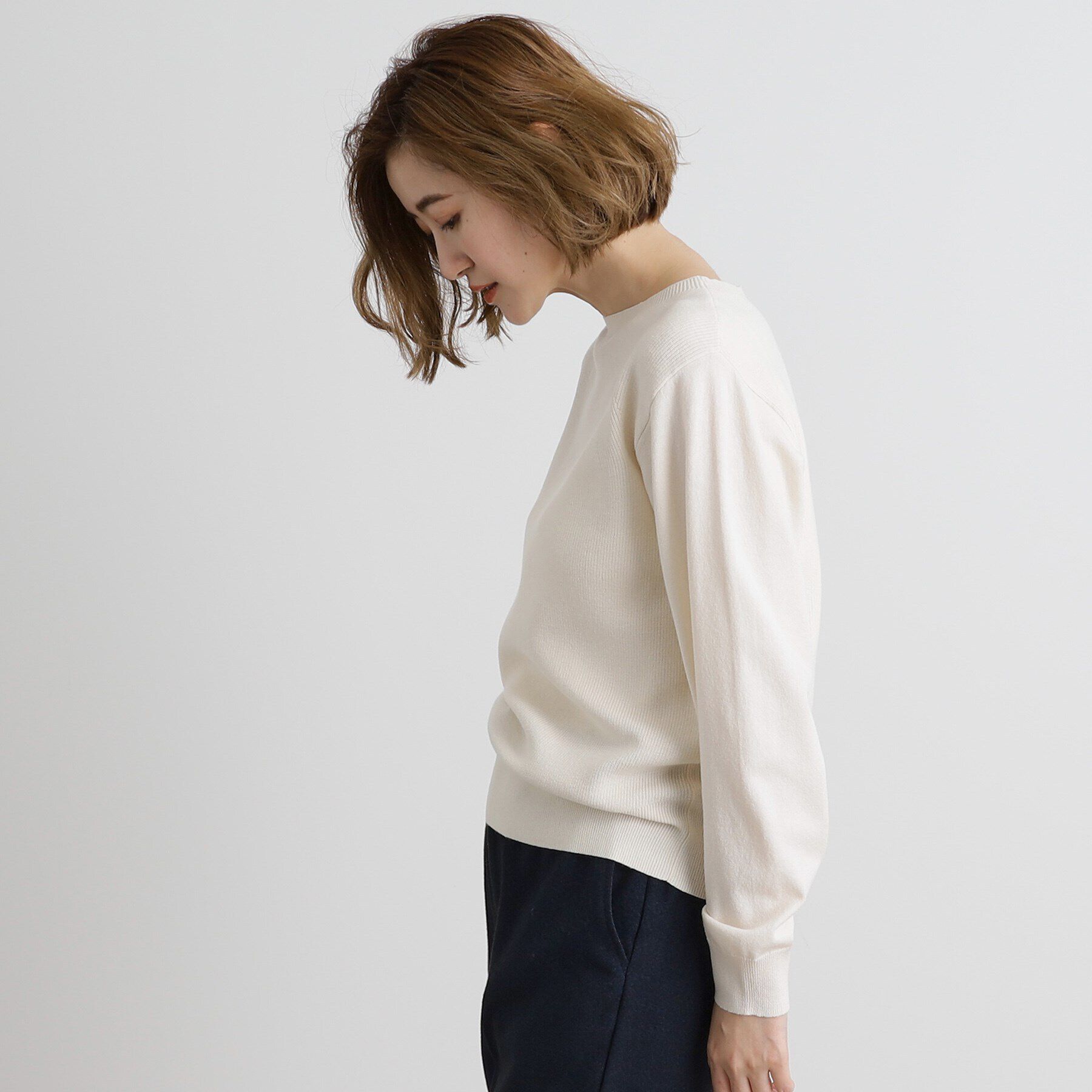 grove「【洗える】毛玉軽減ニットプルオーバー」|ニット・セーター|